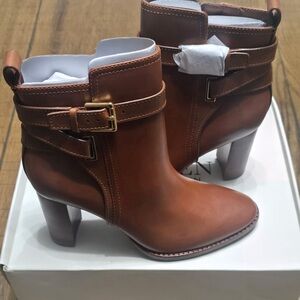 Ralph Lauren Madisyn Ankle Boot Tan 6.5 Women’s NWT